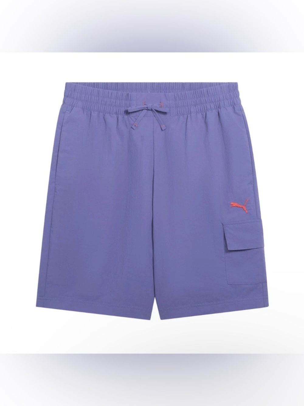 PUMA Essentials Woven Cargo 8 Inch Shorts Mens Blue Casual Athletic Bottoms NWT